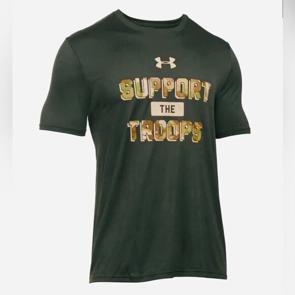 Under armour Support the troops tech T graphic T-shirt camouflage men’s M - Picture 1 of 5
